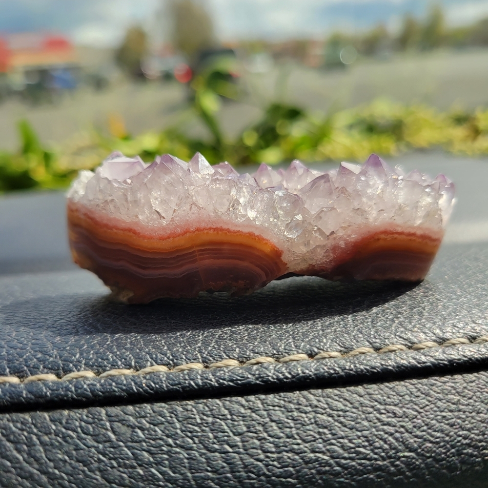 Amethyst Crystal Geode Slice